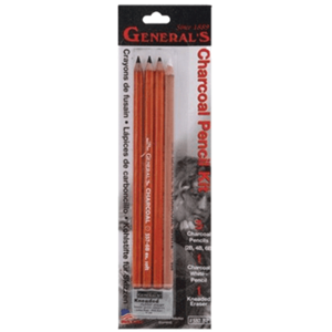 charcoal pencil 4 piece set